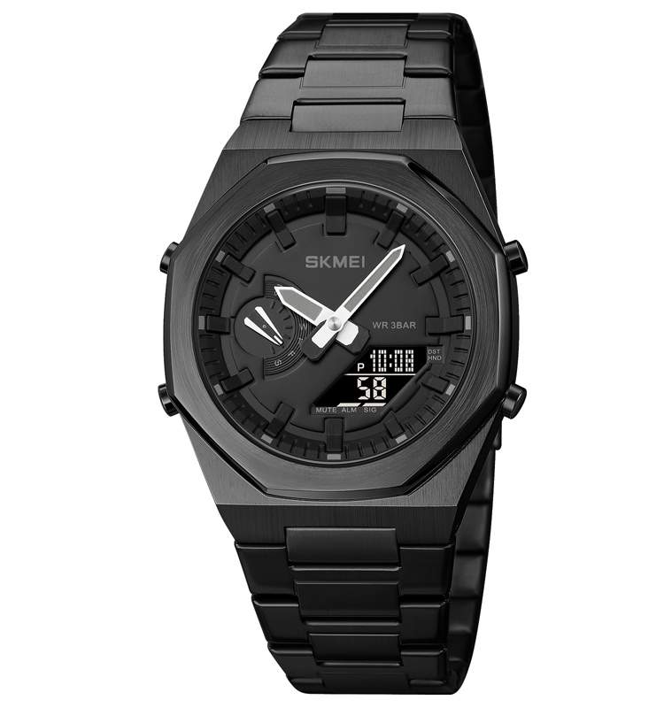 SKMEI 1816 Latest Design Digital Dual Time Display Quartz Watch For Men