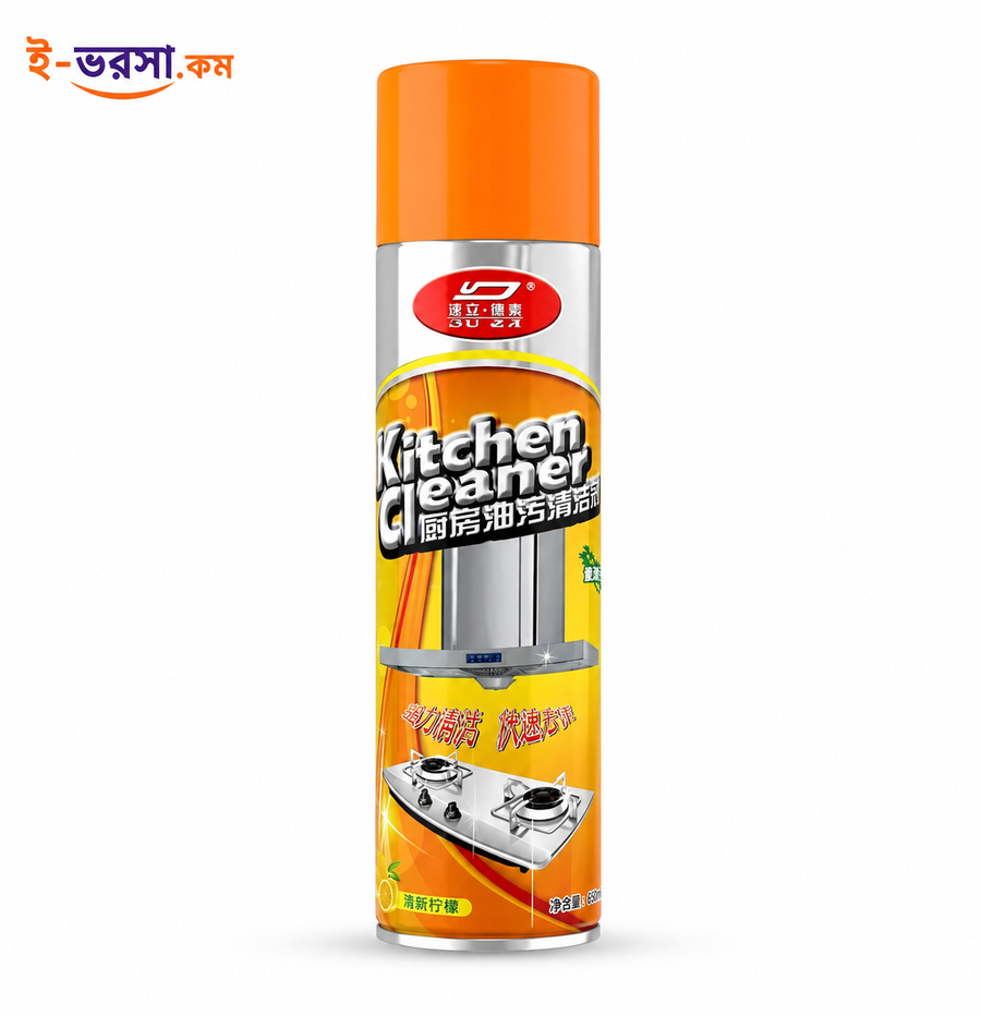 DU ER Multi-Purpose Foam Kitchen Cleaner Spray Grease Stain Remover 500ml