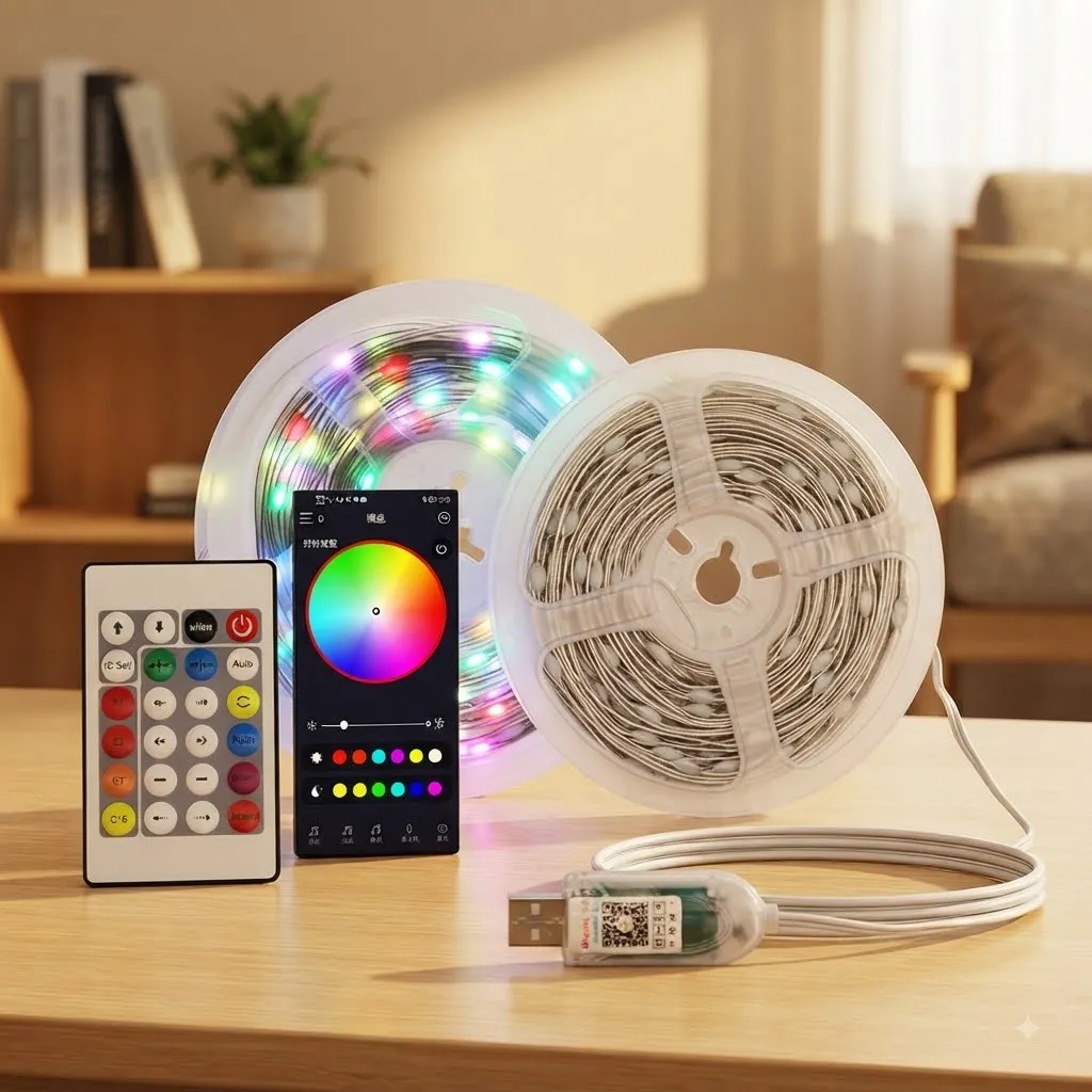 ৩২ ফুট RGB LED স্ট্রিপ লাইট – প্রিমিয়াম রঙিন লাইটিং